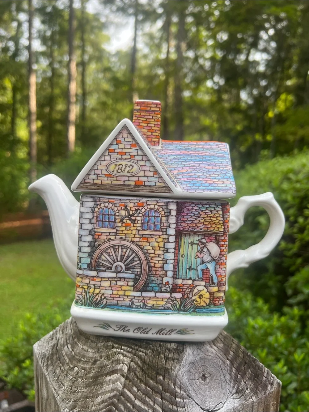 Vintage Sadler England The Old Mill Cottage Teapot House 1812